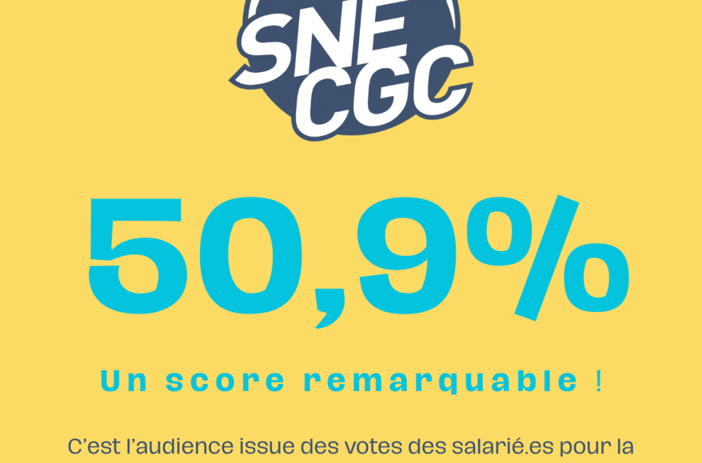 Score remarquable pour le SNE-CGC !